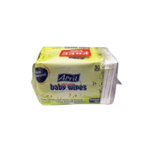 APRIL BABY WIPES TP 30S*2
