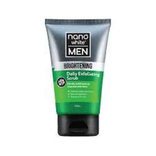 NANO WHITE MEN BRIGHTENING EXFOLIATING SCRUB 100ML