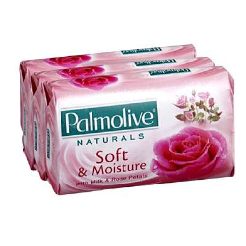PALMOLIVE NATURAL SOAP-SOFT&MOIST80G*3