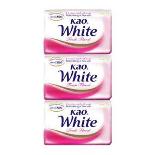 KAO WHITE SOAP FLORAL 85G*3S