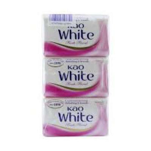 KAO WHITE SOAP FLORAL 130G*3S