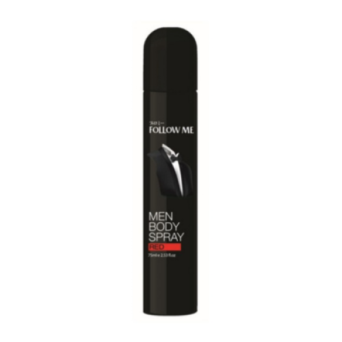 FOLLOW ME MEN BODY SPRAY RED 75ML