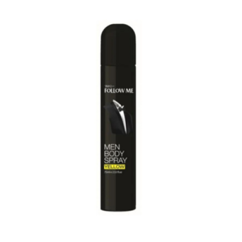 FOLLOW ME MEN BODY SPRAY YELLOW 75ML