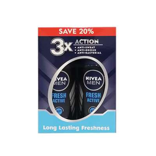 NIVEA DEO (M) R.ON FRESH ( LESS 20%) 50ML*2