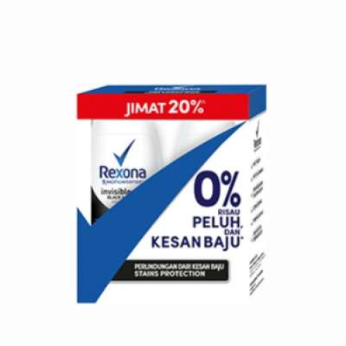 REXONA (M) INVISIBLE DRY R.ON JIMAT 20% 50ML*2