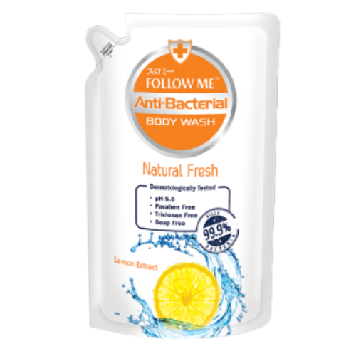 FOLLOW ME A.BAC SHW NATURAL FRESH RF 900ML