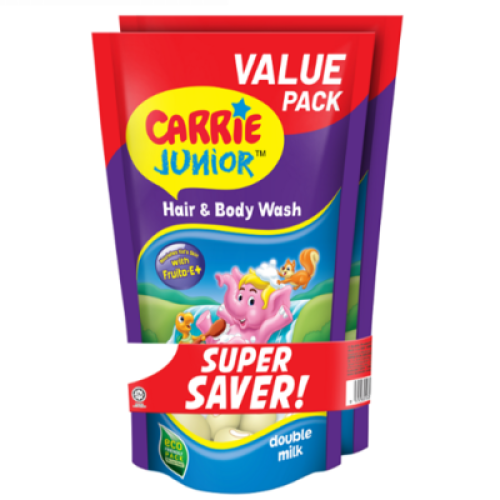 CARRIE JR BB HAIR&BODY WASH D.MILK 500G*2 CARRIE JR BB HAIR&BODY WASH D.MILK 500G*2