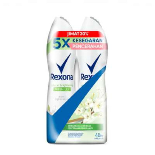 REXONA (W) WHITE FRESH LILY SPRAY 150ML*2