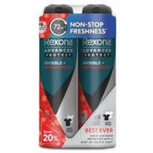 REXONA M INVISIBLE ANTIBAC 135MLX2