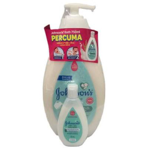 JOHNSON BABY MILK + RICE 750ML F JB LOTION MR 50ML