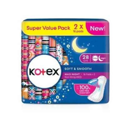 KOTEX OVERNIGHT 28CM TP 16S*2 KOTEX OVERNIGHT 28CM TP 16S*2