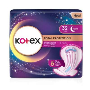KOTEX OVERNIGHT PAG WING 32CM 12S