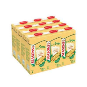 SEASONS SOYA BEAN MILK 1L*12