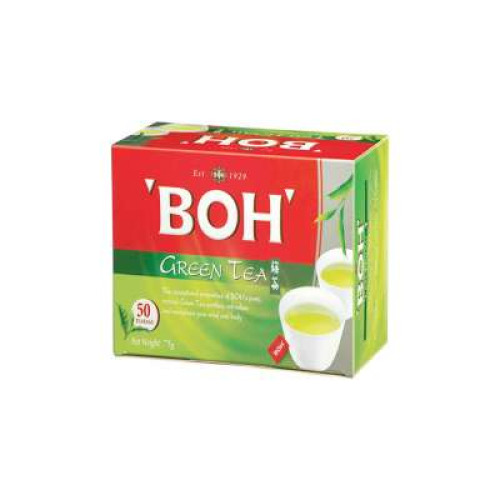 BOH CHAMBER GREEN TEA TEABAG 50S