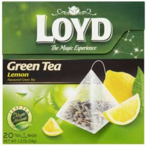 LOYD GREEN TEA LEMON PYRAMID TEA 40G