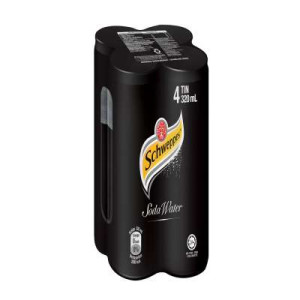 SCHWEPPES SODA CAN 320ML*4