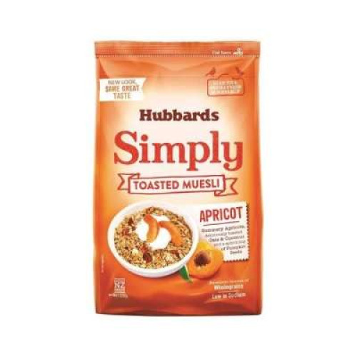 HUBBARDS SIMPLY TOASTED MUESLI - APRICOT 650GM