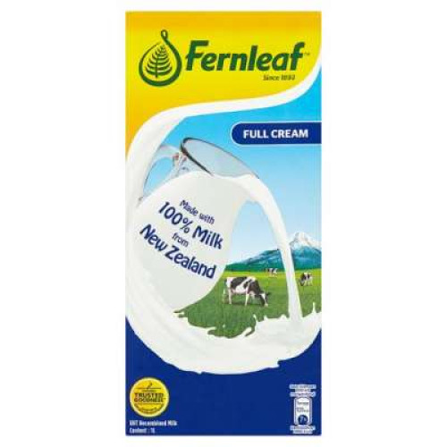 FERNLEAF FULL CREAM UHT MILK 1L