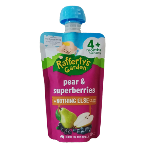 RAFFERTYS GARDEN PEAR SB BABY FOOD 120G 