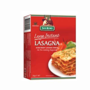 SAN REMO LARGE SHEET LASAGNA 250G SAN REMO LARGE SHEET LASAGNA 250G