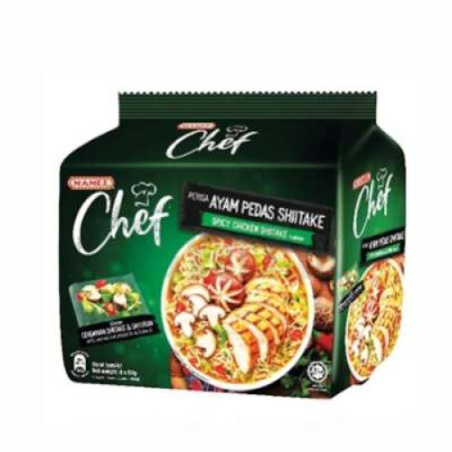 MAMEE CHEF SPICY CHICKEN SHITAKE 72G*4