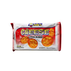 JULIE'S CHEESE CRACKERS 100G JULIE'S CHEESE CRACKERS 100G