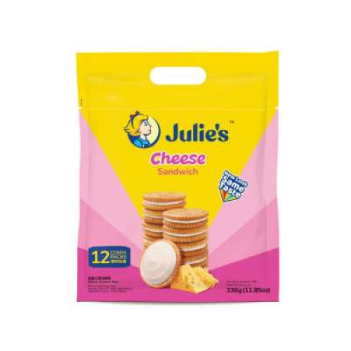 JULIE'S CHEESE SANDWICH BISCUIT 336G