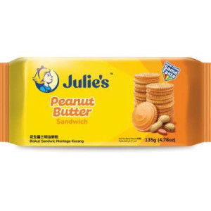 JULIE'S PEANUT BUTTER SANDWICH 120G JULIE'S PEANUT BUTTER SANDWICH 120G