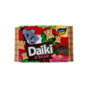 DAIKI O'BEAR STRAWBERRY FILLED BISCUIT 128G DAIKI O'BEAR STRAWBERRY FILLED BISCUIT 128G