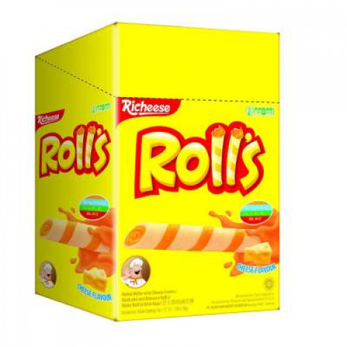 RICHEESE WAFER ROLLS-CHEESE FLV 6 X120G