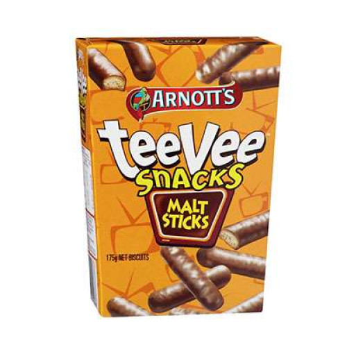 ARNOTT'S TEE VEE SNACKS MALT STICKS 175G