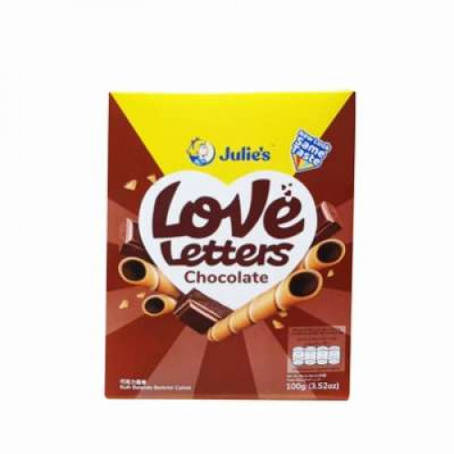 JULIE'S LOVELETTERS CHOCOLATE 100G
