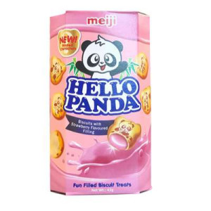 MEIJI HELLO PANDA STRAWBERRY 40G