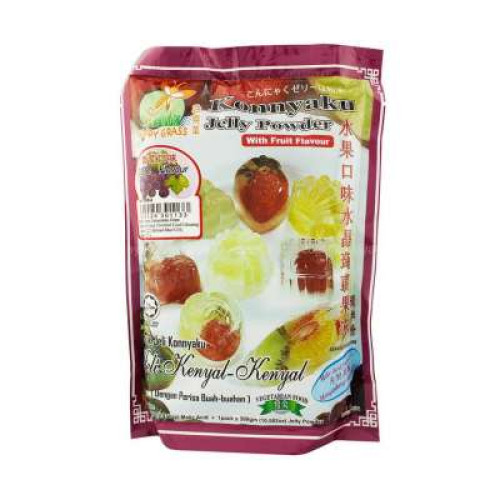 HAPPY GRASS KONNYAKU JELLY B.CURRANT 300G