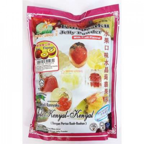 HAPPY GRASS KONNYAKU JELLY MIX FRUIT 300G