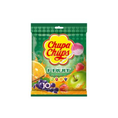 CHUPA CHUPS LOLLIPOPS BAGS-FRUIT 12G*10