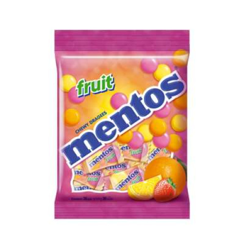 MENTOS FRUIT CHEWY DRAGEES 36'S