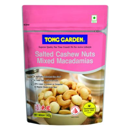 TONG GARDEN SALTED CASHEW MIX MACA 140G