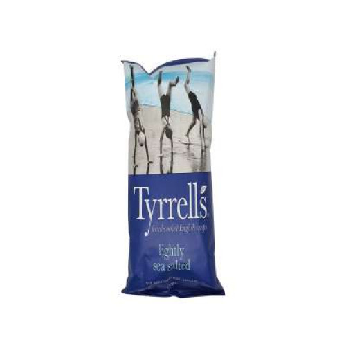 TYRRELLS CHIPS LIGHTLY SEA SALTED 150G