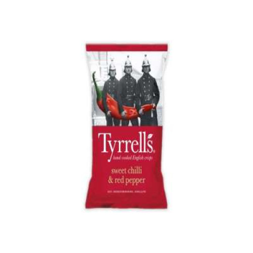 TYRRELLS CHIPS SWEET CHILE & RED PEPPER 150G