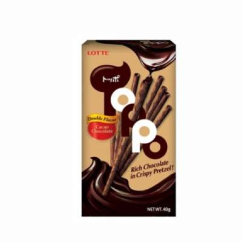 LOTTE TOPPO DOUBLE CHOCOLATE 40G