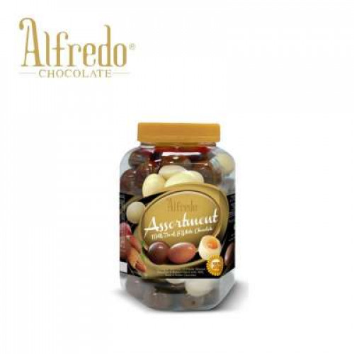 ALFREDO ASSORTMENT MILK/WHITE/DARK (JAR) 450G