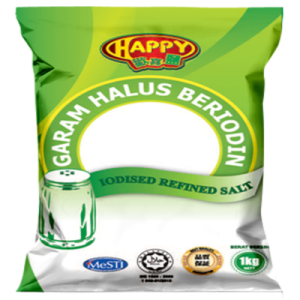 HAPPY IODISED REFINED SALT 1KG HAPPY IODISED REFINED SALT 1KG