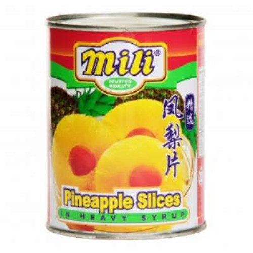 MILI PINEAPPLE SLICES IN H/SYRP 565G