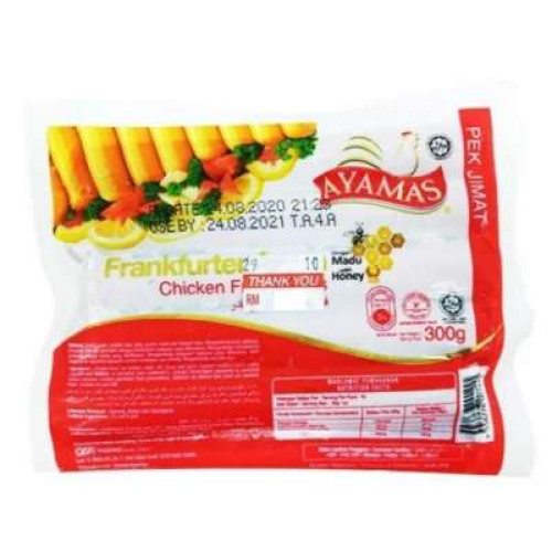 AYAMAS HONEY CHICKEN FRANKFURTER 300G