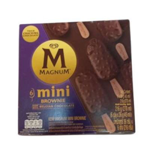 WALL'S MINI MAGNUM BROWNIE  6X45ML