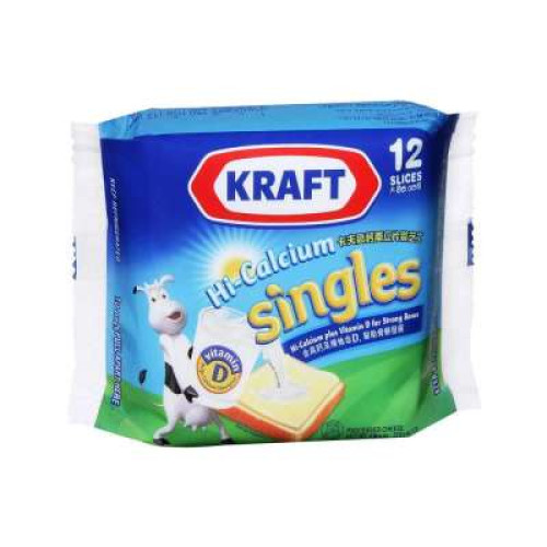 KRAFT CHEESE SINGLES 12'S 250G