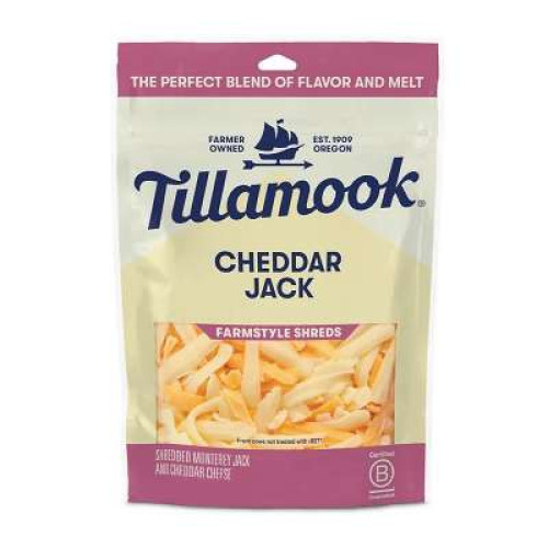 TILLAMOOK SHREDDED CHEDDAR JACK 226G (R)