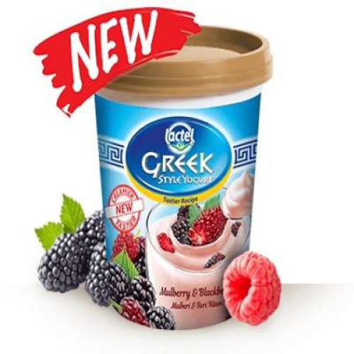 LACTEL GREEK STYLE YOGH MULBERRY & B/BERRY 470G