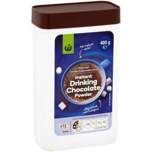 WOOLWORTHS - INSTANT CHOCOLATE POWDERED DRINK 400